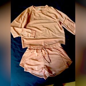 La Kottee Mauve Short set Top & Bottom Size M